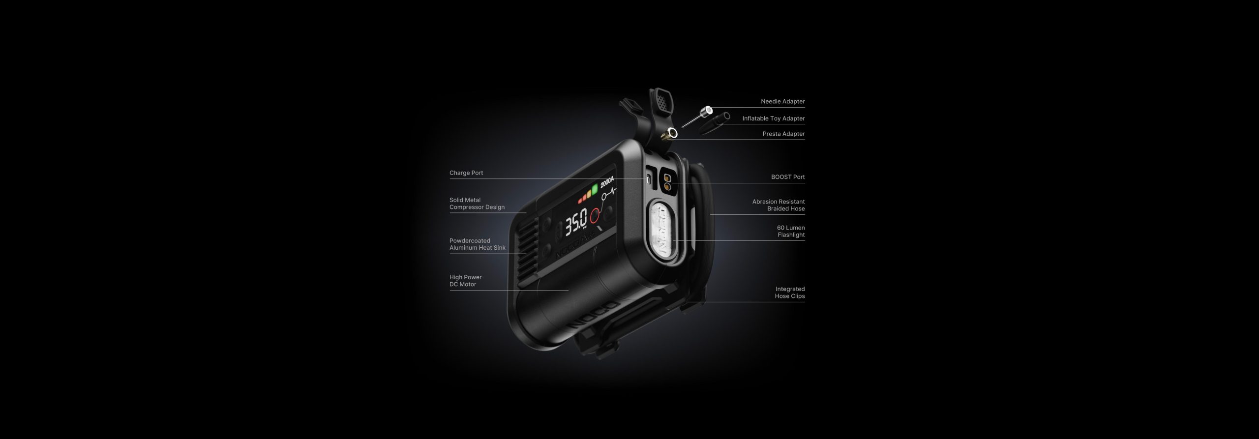 AX65 2000A Boost Air Jump Starter and 67LPM 100PSI Air Compressor - Image 3